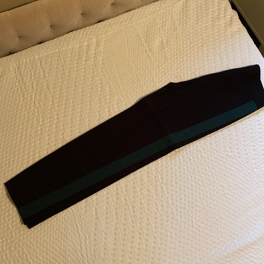 Avenue Montaigne Pants - Green Stripe